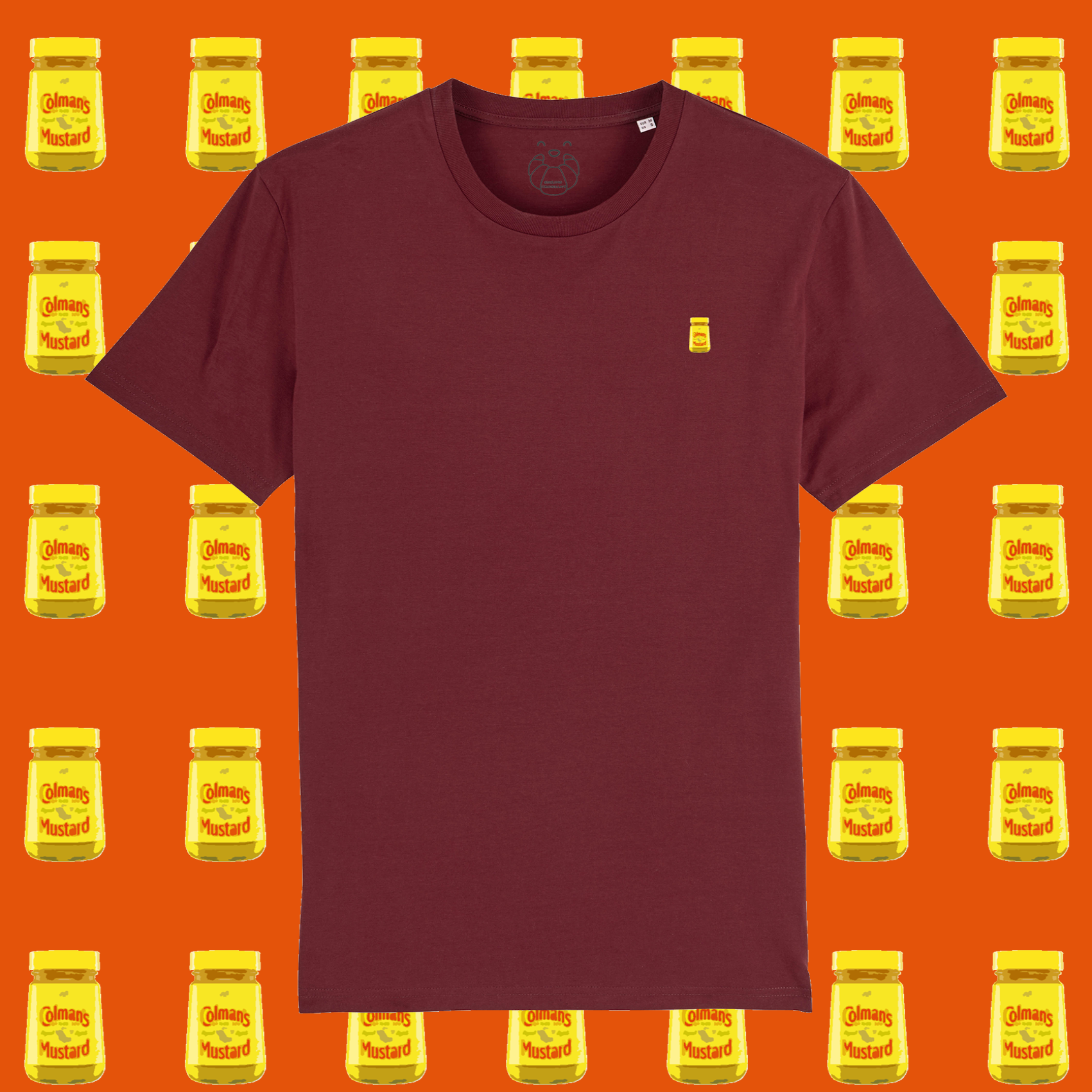 English Mustard Burgundy tshirt